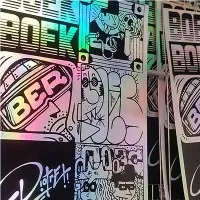 สติ๊กเกอร์โฮโลแกรมพิมพ์เปลือกไข่